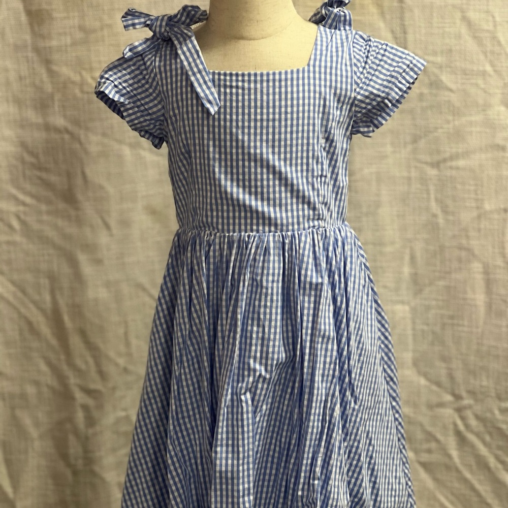 Ivy City Co Blue Checkered Kids Dress